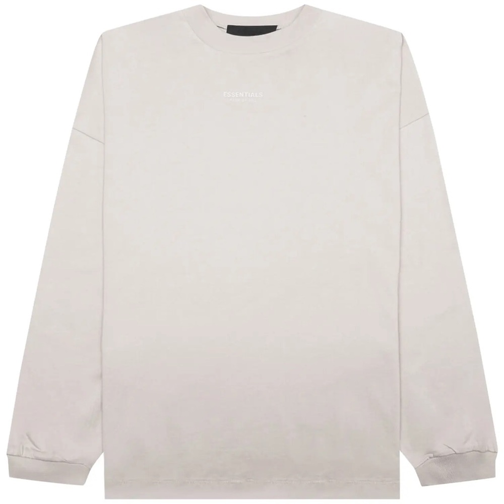 NWT Essentials Fear of God long Sleeve Tee - Silver Cloud